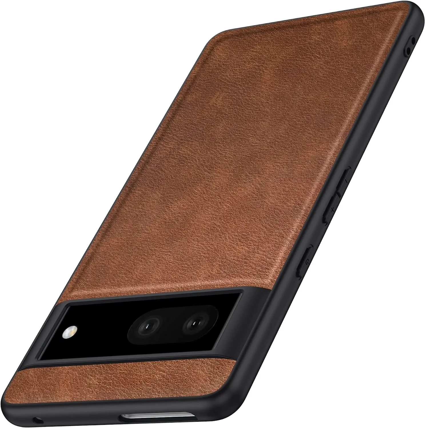 Google Pixel 7 5G Case, Premium Leather Soft Cover (6.3") Dark Brown