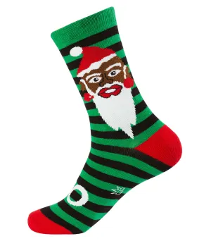 Gumball Poodle Unisex Crew Socks - Ho Ho Santa