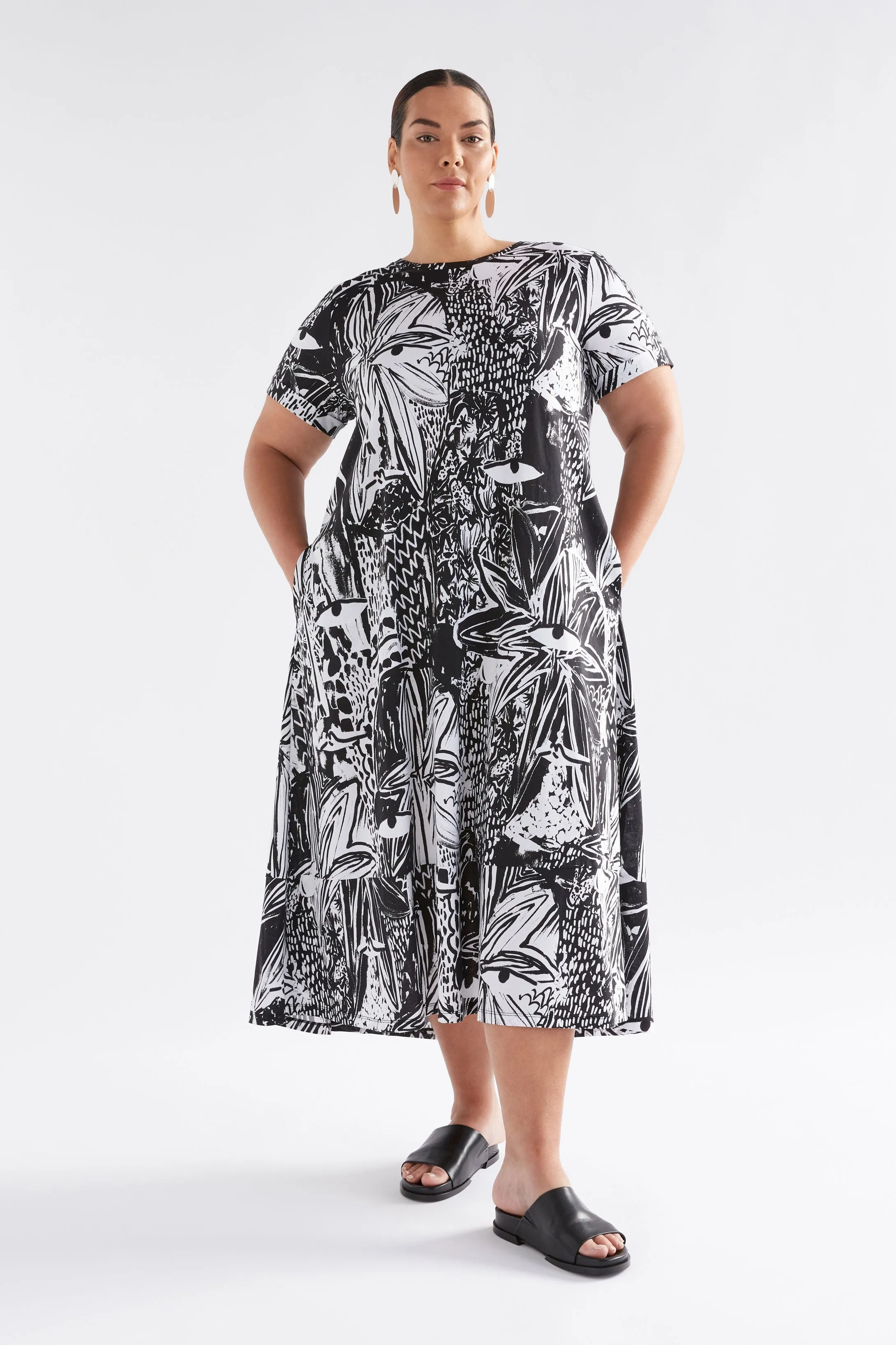 Haki Dress Tropea Print