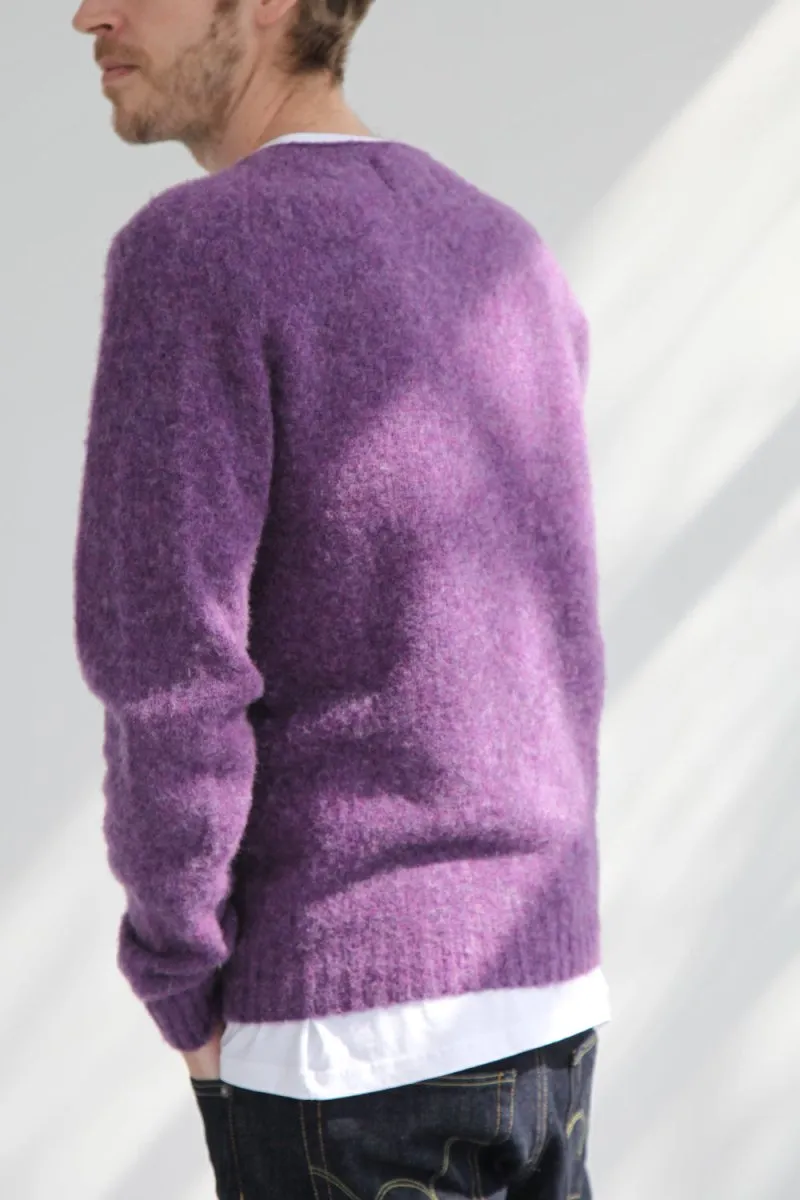 Half Dozen Shaggy Supersoft Brushed Cardigan (Heather Purple)