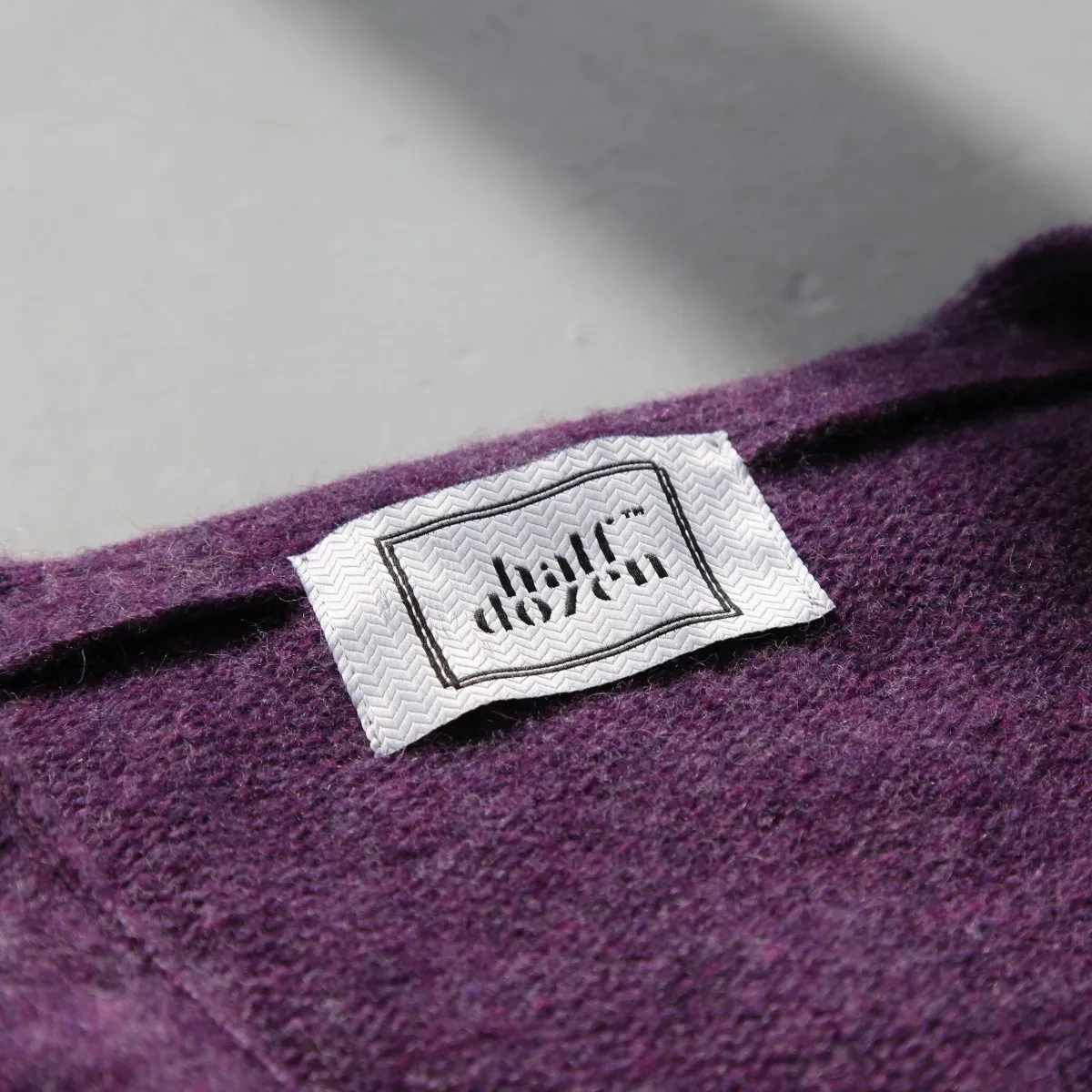 Half Dozen Shaggy Supersoft Brushed Cardigan (Heather Purple)