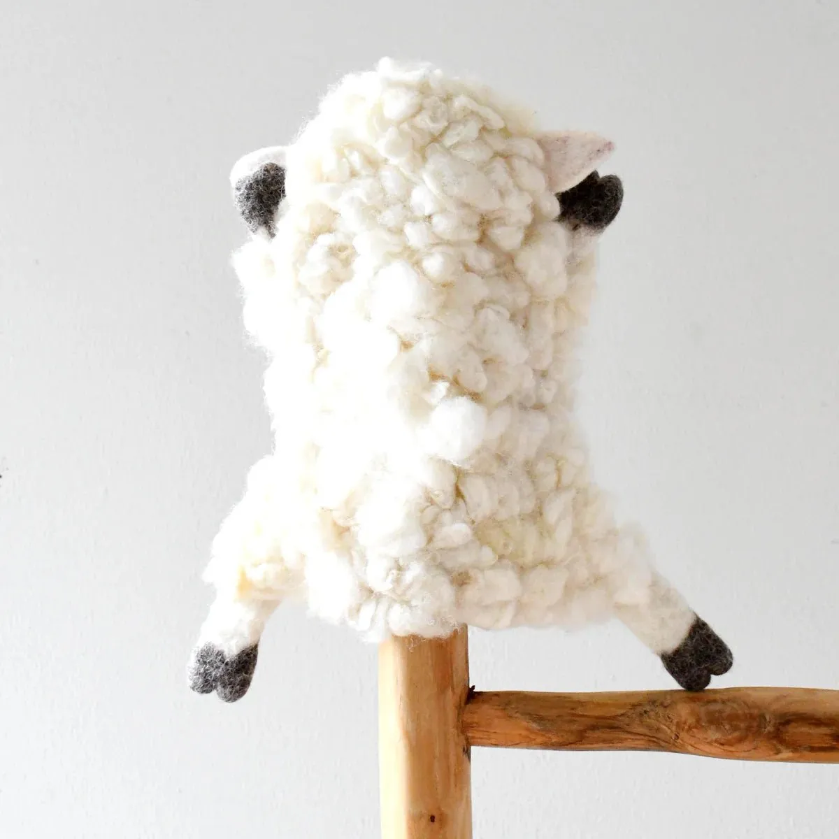 Handmade Felt Lamb Hand Puppet