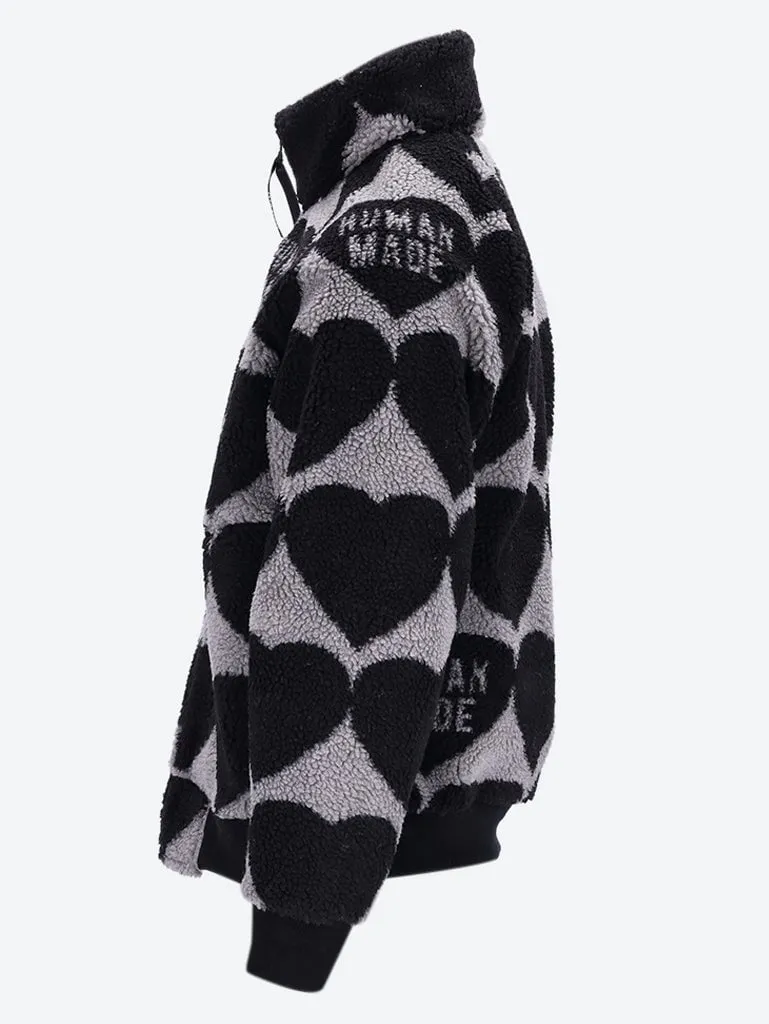 Heart fleece jacket