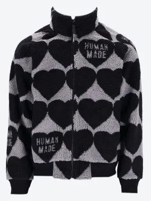 Heart fleece jacket