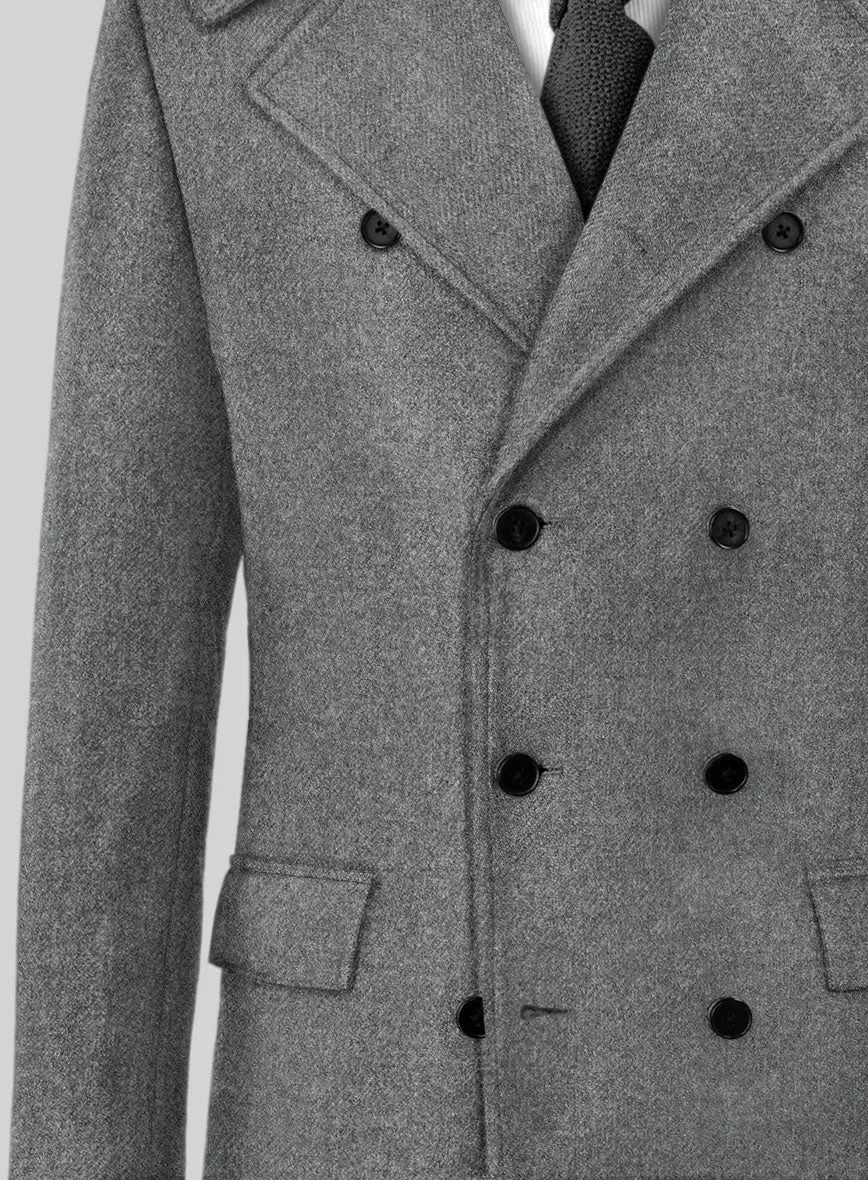 Highlander Light Gray Tweed GQ Overcoat