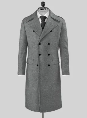 Highlander Light Gray Tweed GQ Overcoat