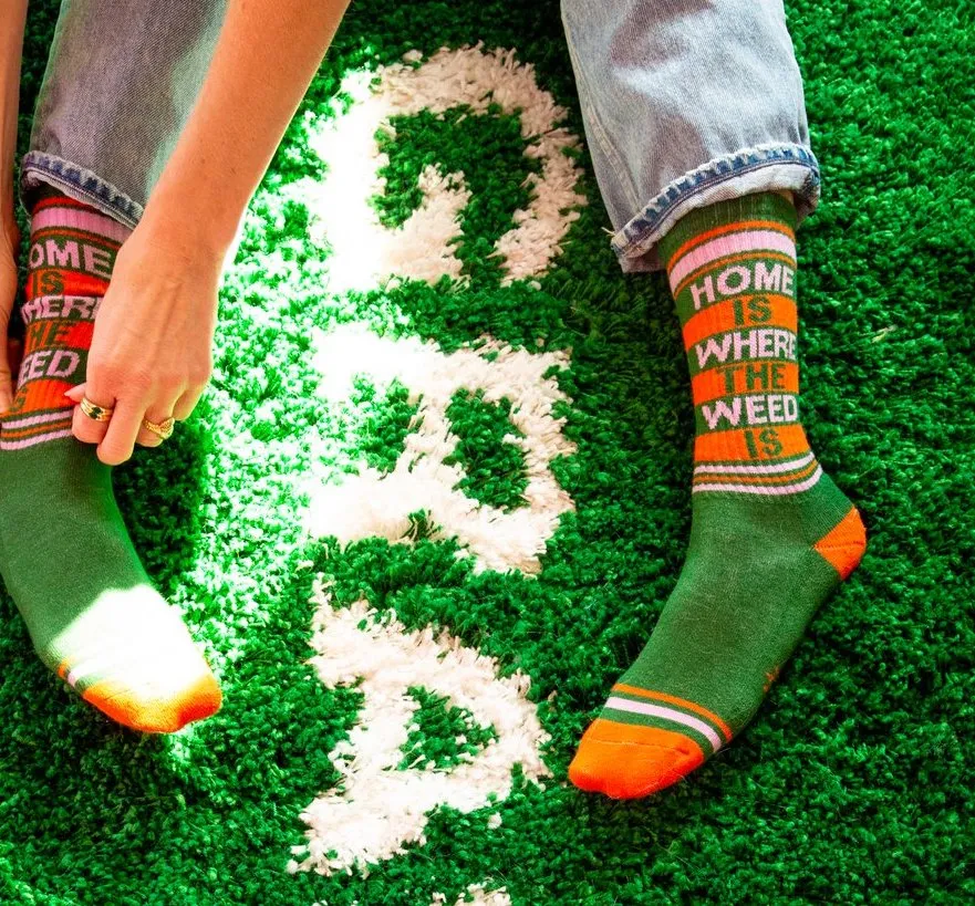 Home Is Where The Weed Is  Unisex Crew Socks