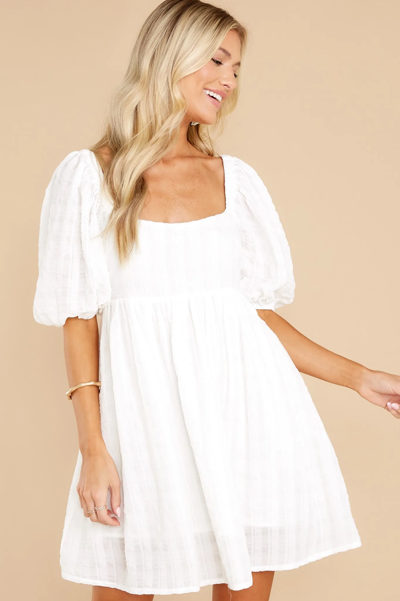 Inglis White Mini Dress