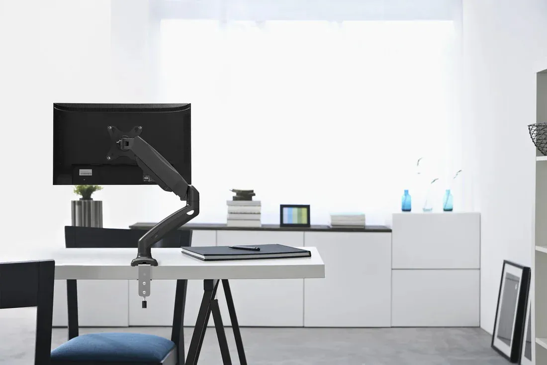 Interactive Single Monitor Arm Black - Pear Shaped