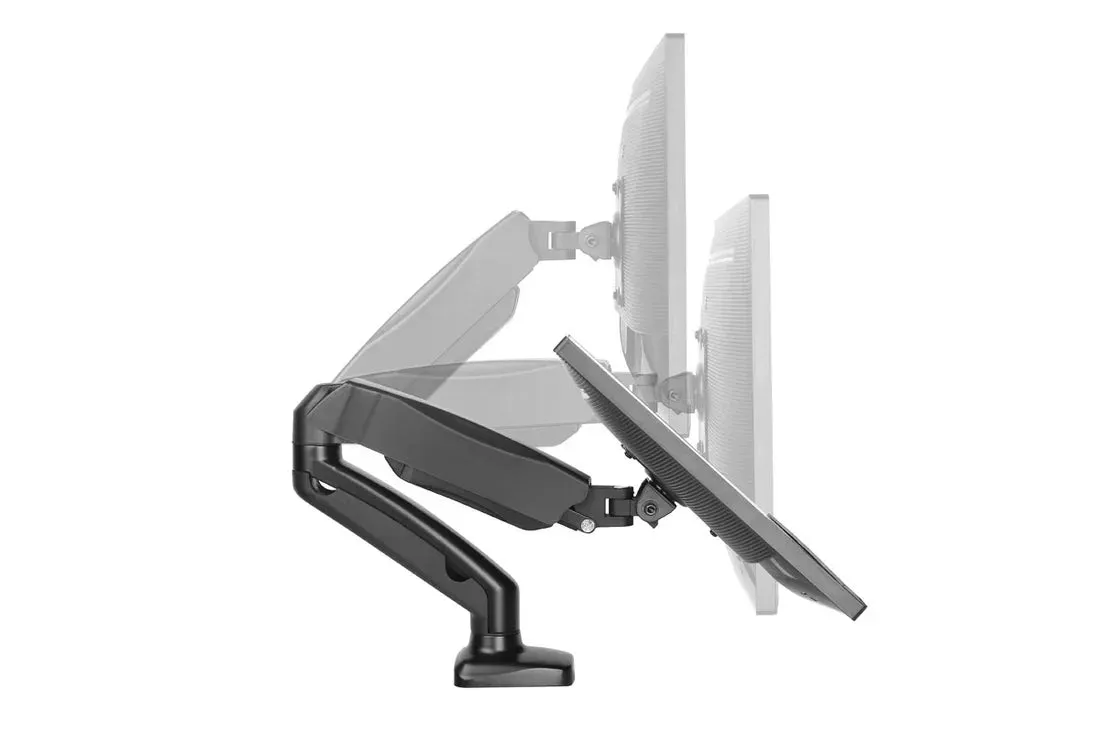 Interactive Single Monitor Arm Black - Pear Shaped