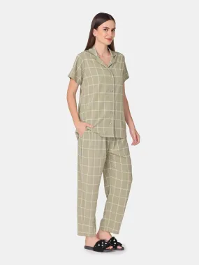 Jade Checkered Feeding Co-Ord Set