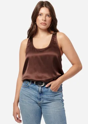 Jane Silk Cami Chocolate