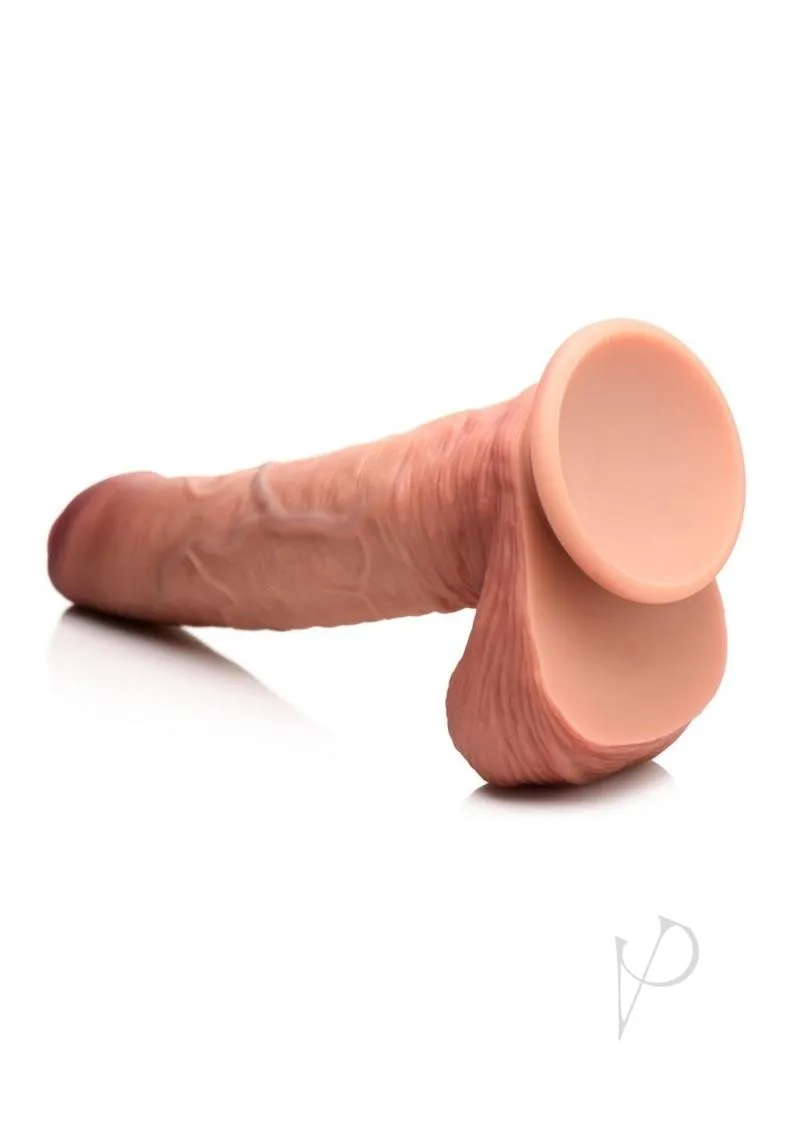 Jock Dual Dense Uncut Dildo 9.8 Tan