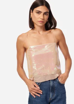 Jojo Sequin Camisole - Opal Sequin