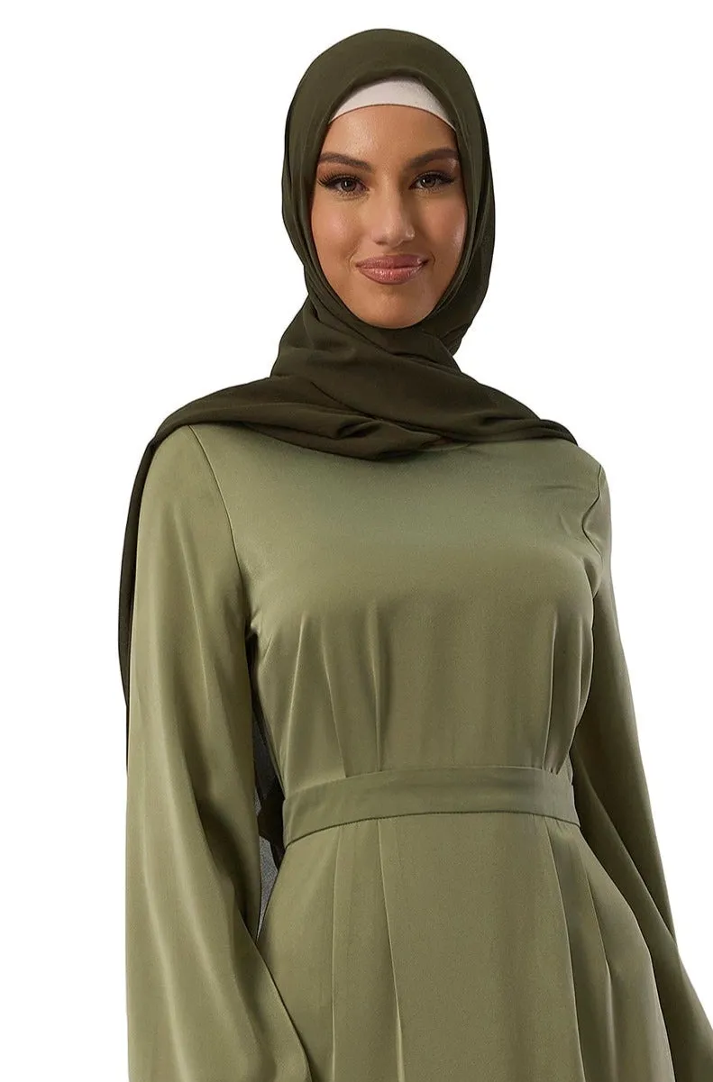 Khaki Chiffon Hijab-57