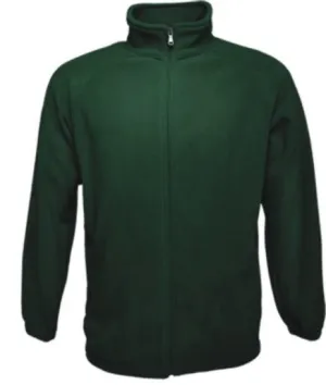 Kids Full Zip Polar Fleece Jacket - Bottle Green