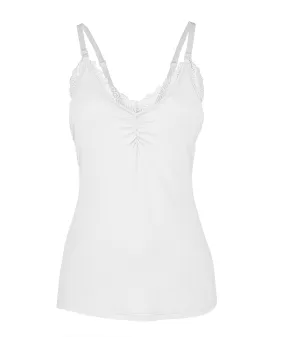 Lace Nursing Camisole (White)