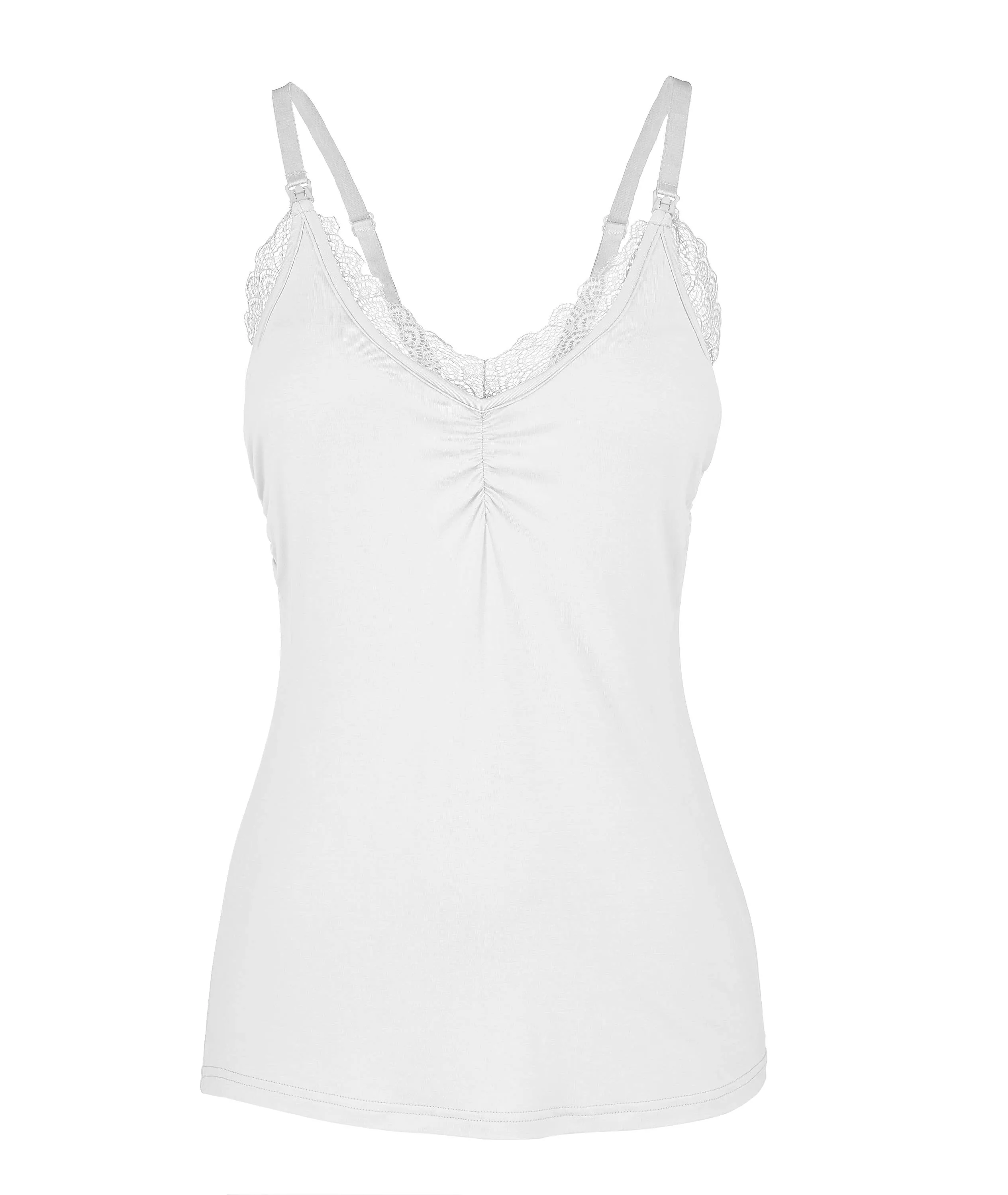 Lace Nursing Camisole (White)