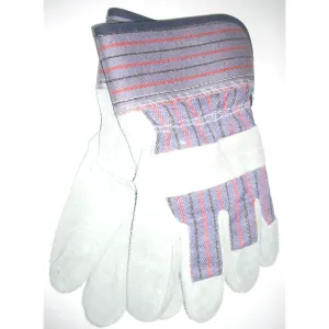 Leather Palm Work Gloves Canvas Back Large