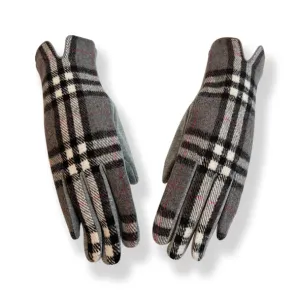 Light Grey Check Gloves (GL16)