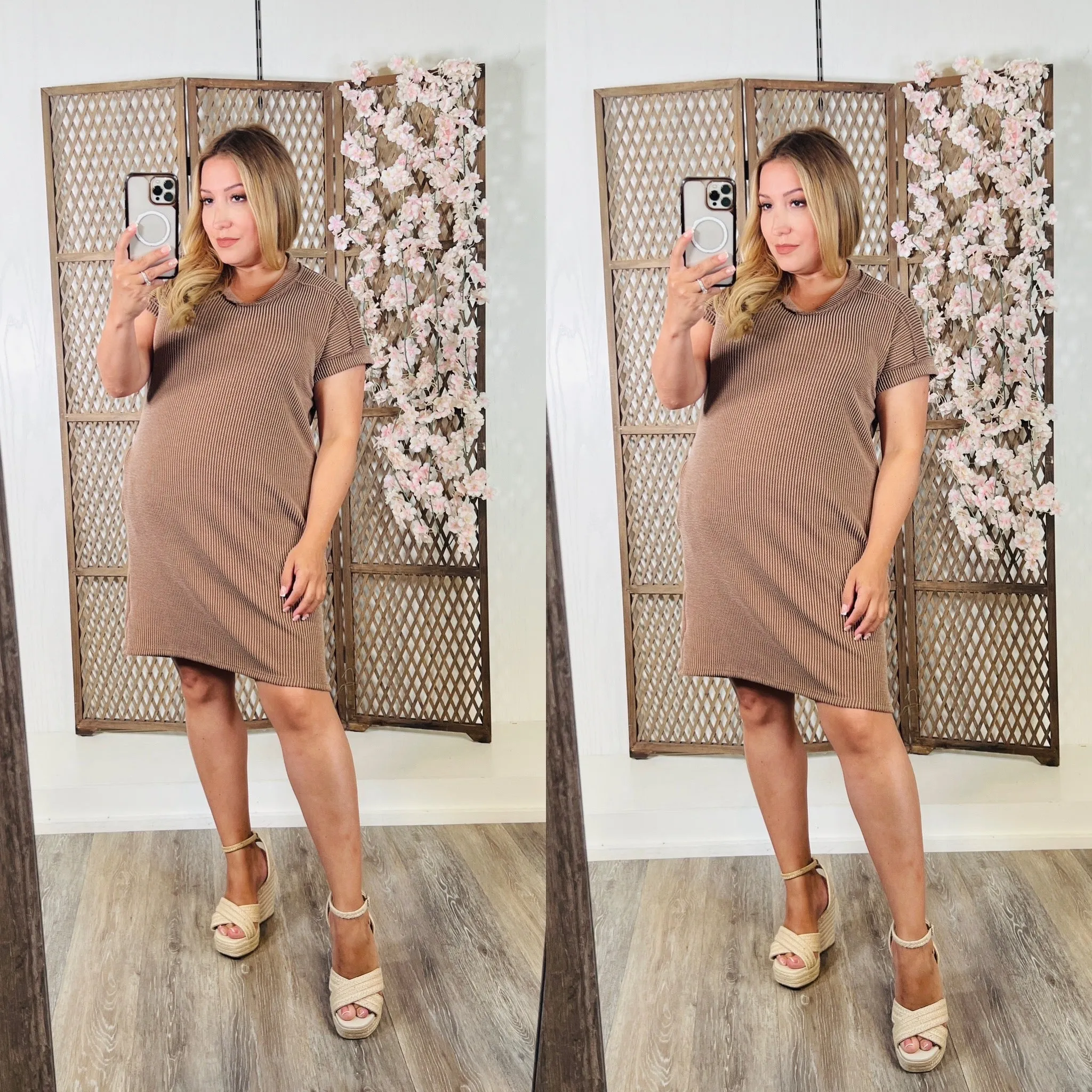 Loose Fit V-Neck Dress: CoCo