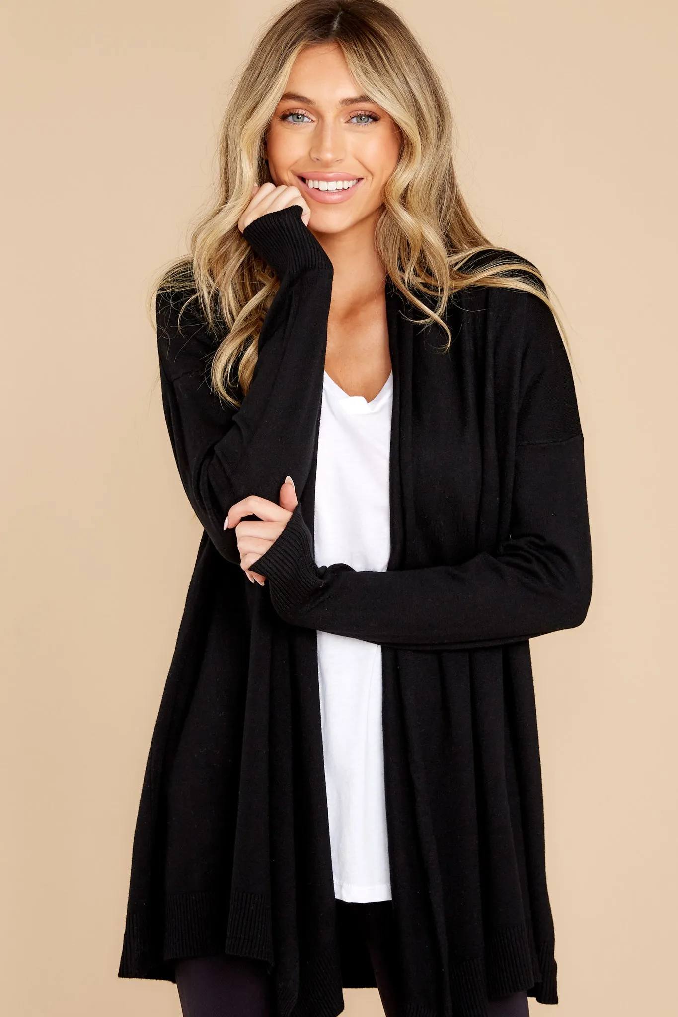 Lovely Weather Black Cardigan