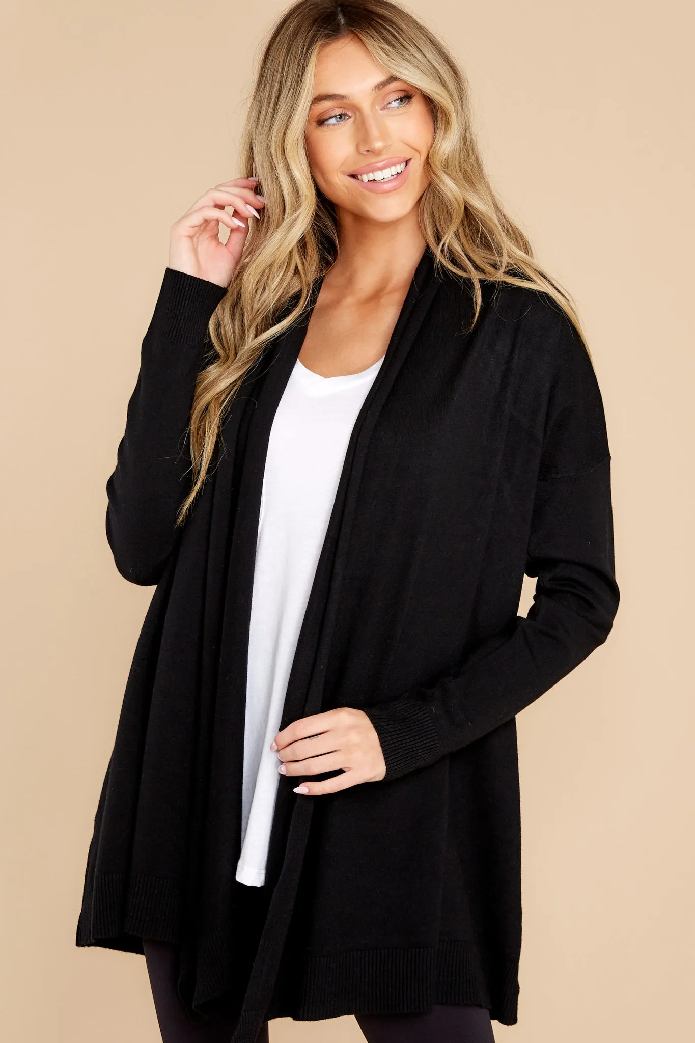 Lovely Weather Black Cardigan