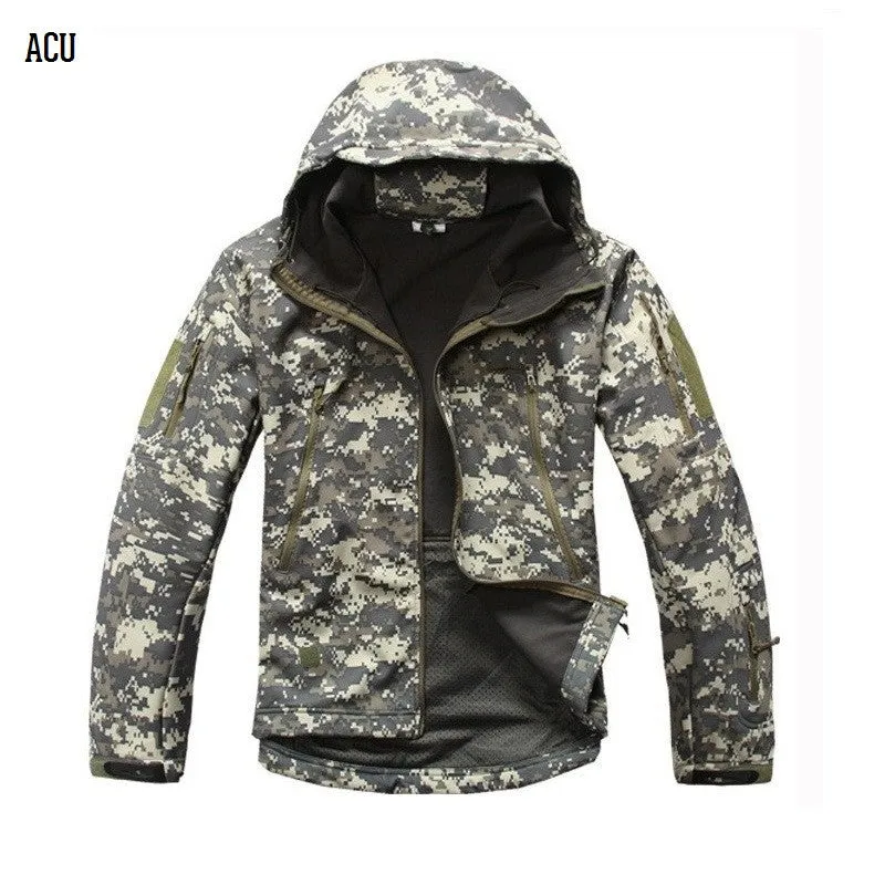 Lurker V4.0 Shark Skin Soft Shell Men's Army Military Camouflage Hunting/ Tactical Jacket Waterproof Windproof