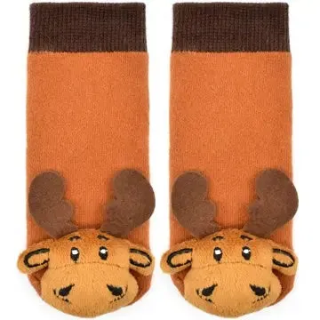 Maine Moose Kids' Crew Rattle Socks Baby/Toddler (0-12 Months or 12-24 Months)