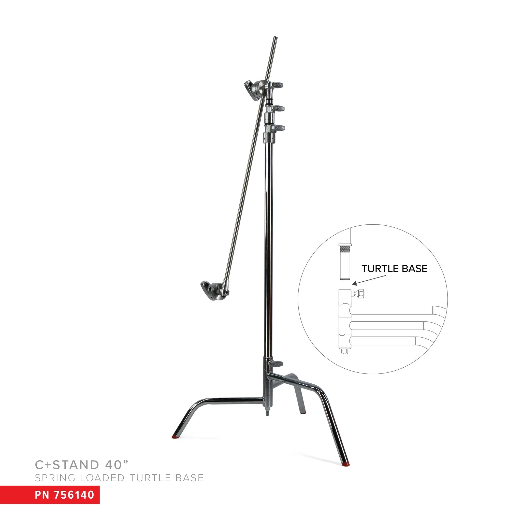 Matthews Hollywood 40" C Stand w/ Detachable Turtle Base, Grip Head and 40" Arm - 10.5' (3.2m)