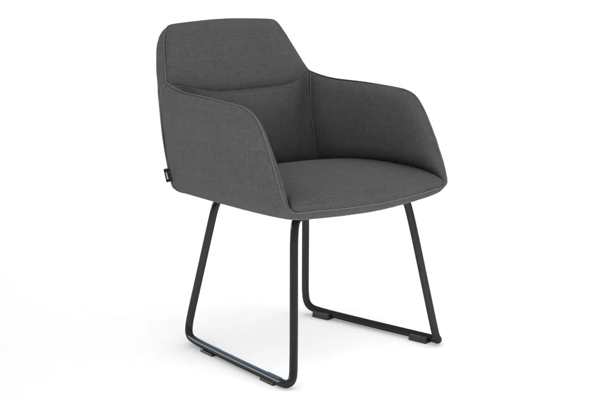 Mcduck Arm Chair - Black Sled Base