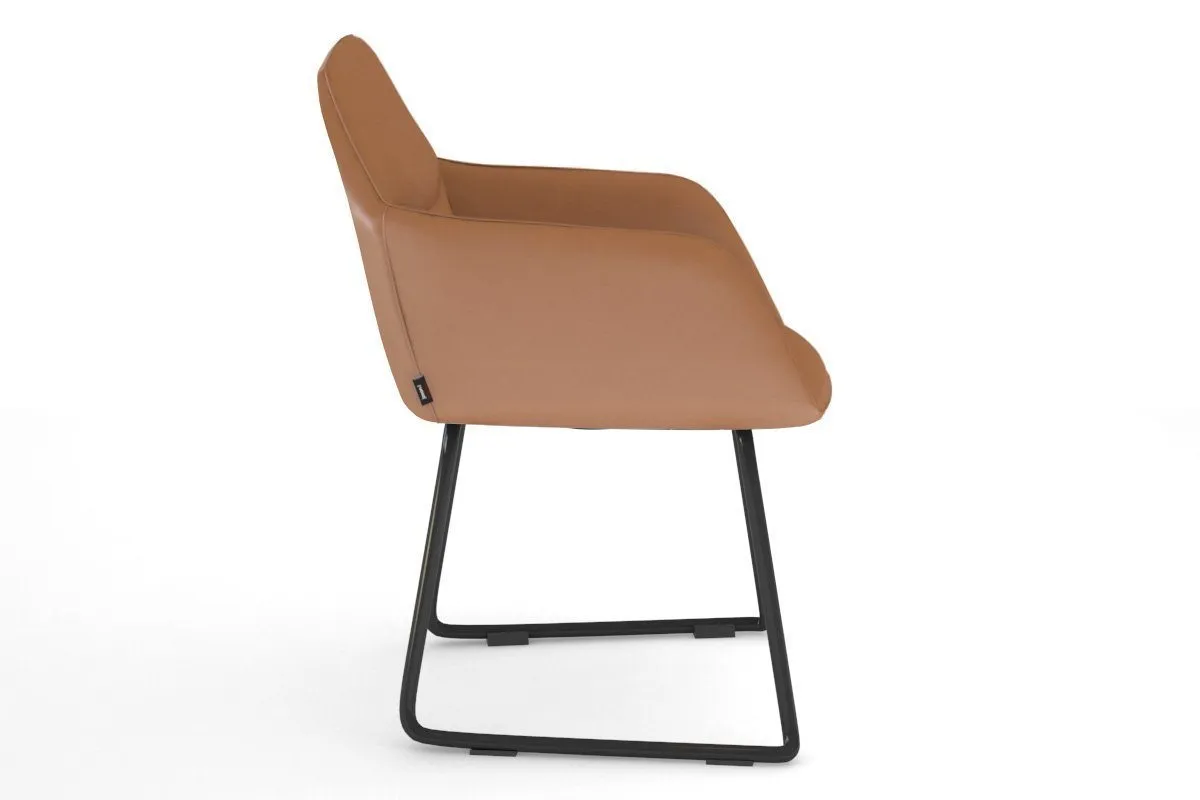 Mcduck Arm Chair - Black Sled Base