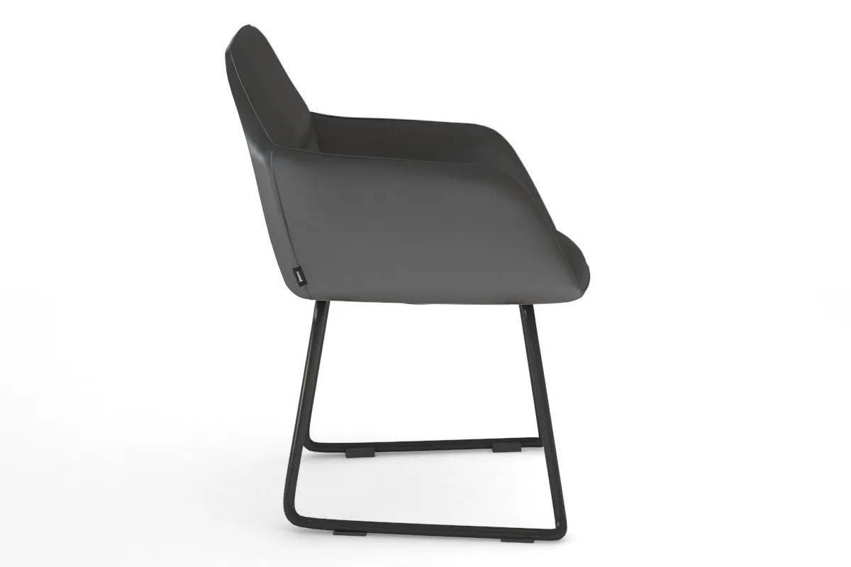 Mcduck Arm Chair - Black Sled Base