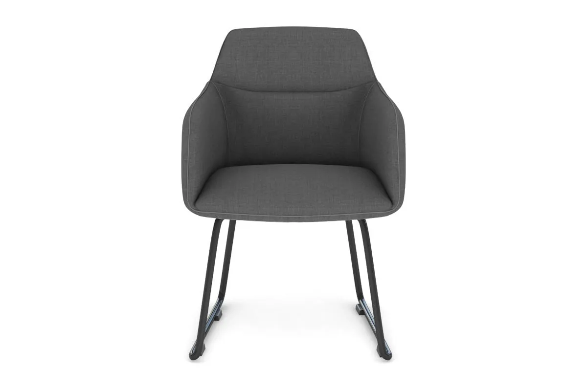 Mcduck Arm Chair - Black Sled Base