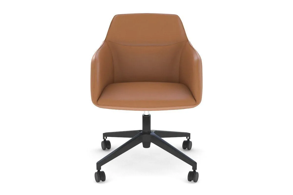 McDuck Arm Chair - Black Swivel Base