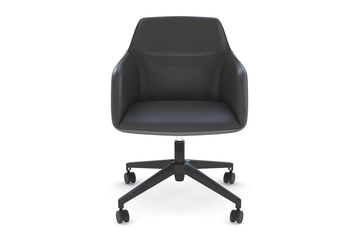 McDuck Arm Chair - Black Swivel Base