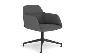 McDuck Arm Chair - Black Swivel Base