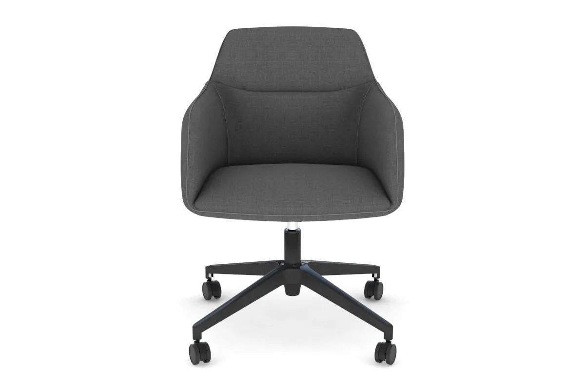 McDuck Arm Chair - Black Swivel Base