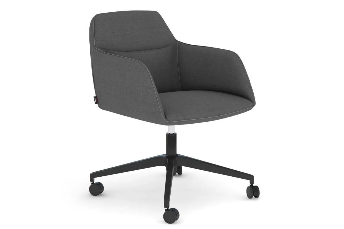 McDuck Arm Chair - Black Swivel Base