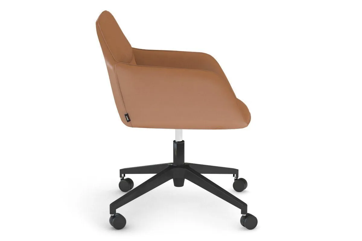 McDuck Arm Chair - Black Swivel Base