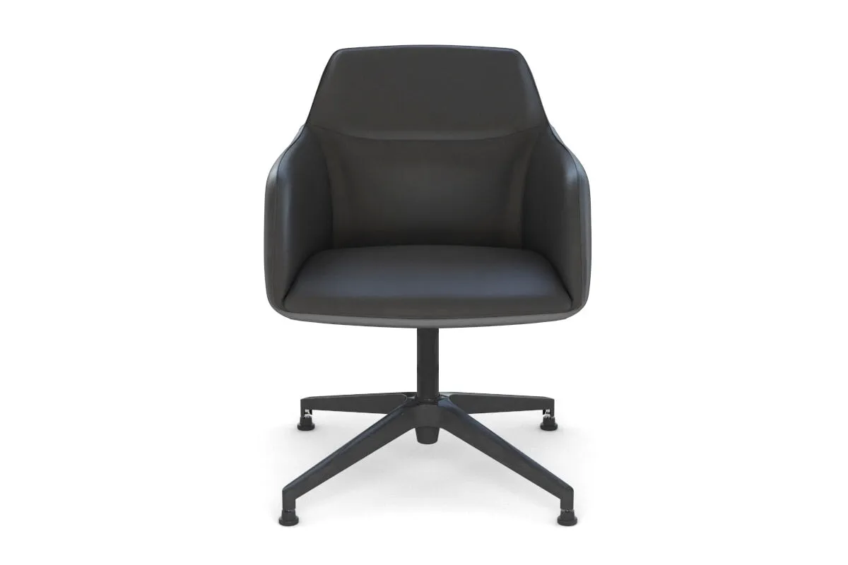 McDuck Arm Chair - Black Swivel Base