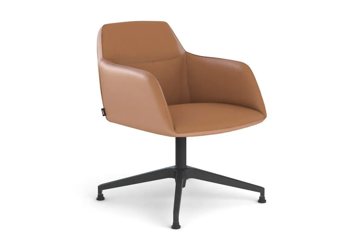 McDuck Arm Chair - Black Swivel Base