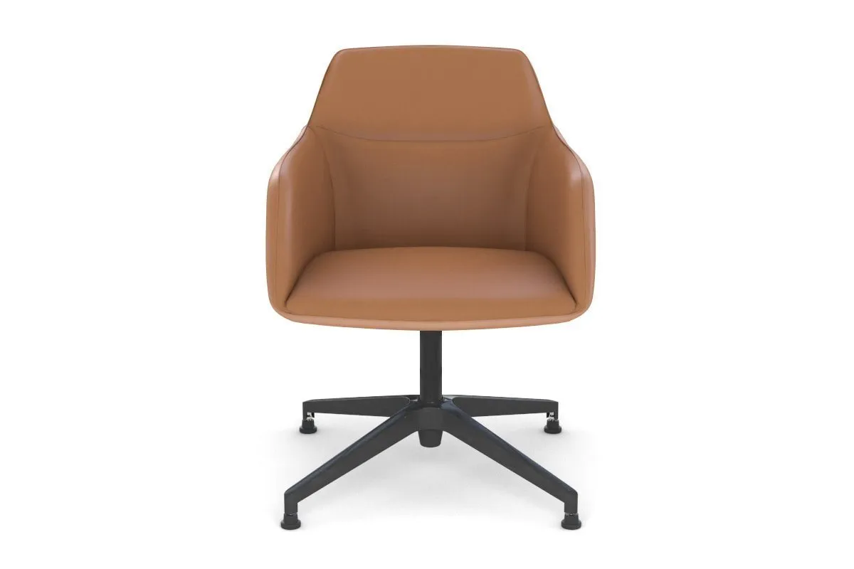 McDuck Arm Chair - Black Swivel Base