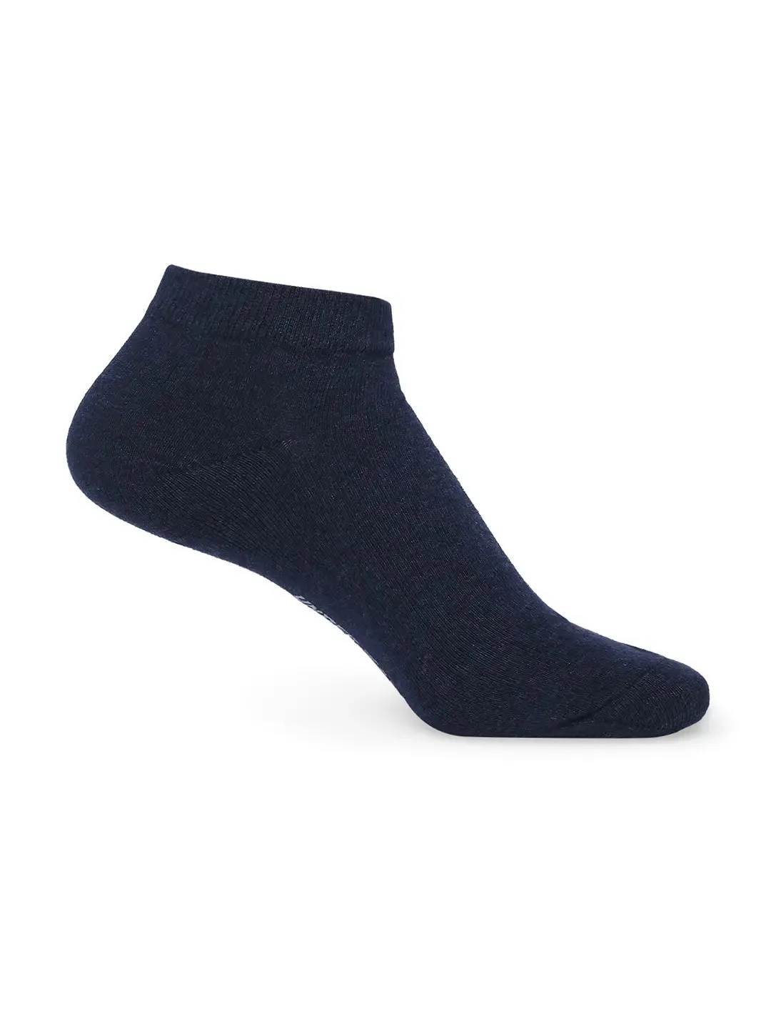 Men Maroon & Navy Cotton Blend Sneaker Socks - Pack Of 2 - Underjeans By Spykar