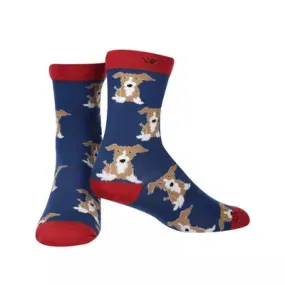 Men's Bamboo Puppy Socks