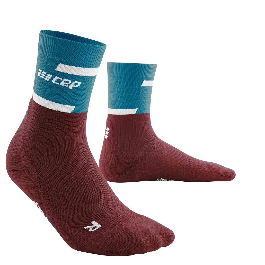 Mens CEP Mid Cut Socks Compression The Run 4.0