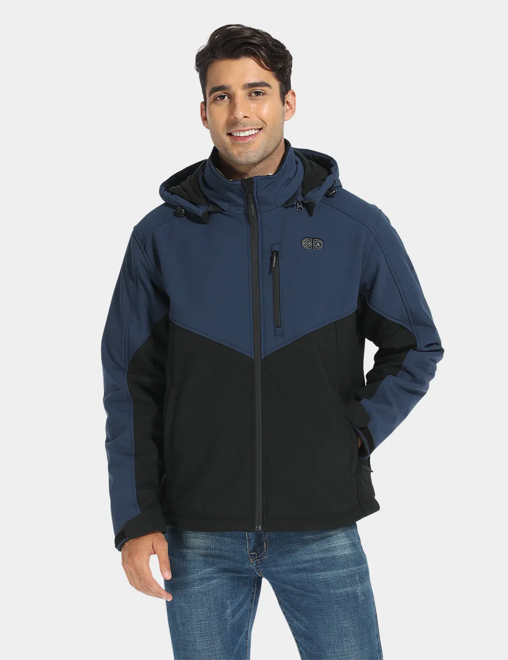 Men's Dual Control Heated Jacket With 5 Heating Zones (Chest Heating)