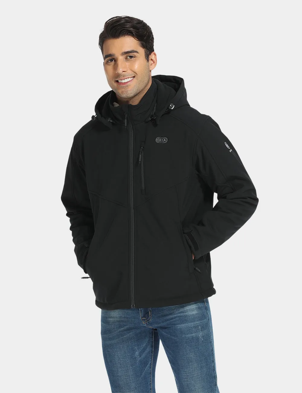 Men's Dual Control Heated Jacket With 5 Heating Zones (Chest Heating)