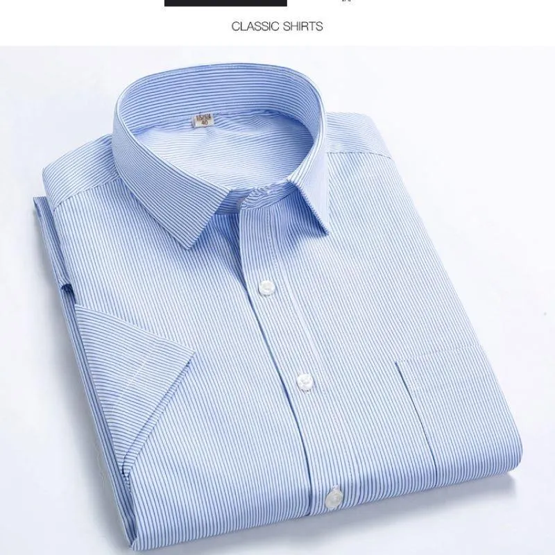 Men's summer new short-sleeved business shirt