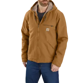 Men's Washed Duck Sherpa-Lined Jacket